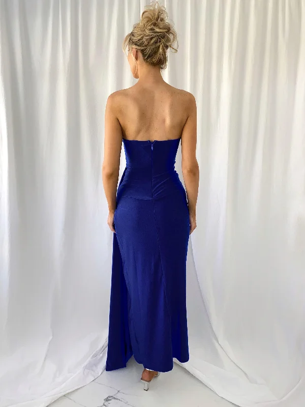 Agathe Off The Shoulder Maxi Dress - Navy