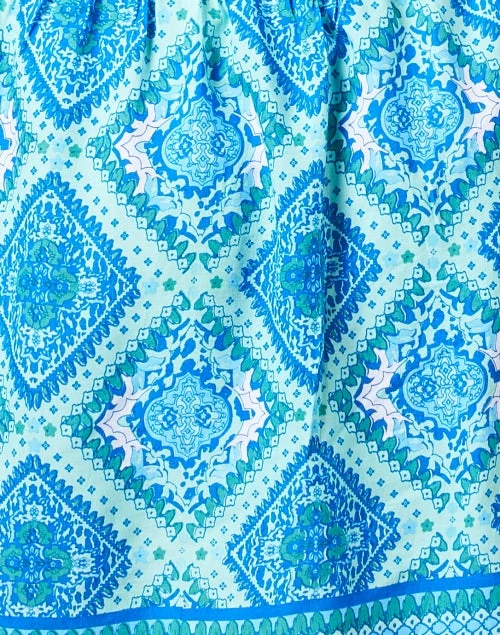 Anna Blue Print Dress