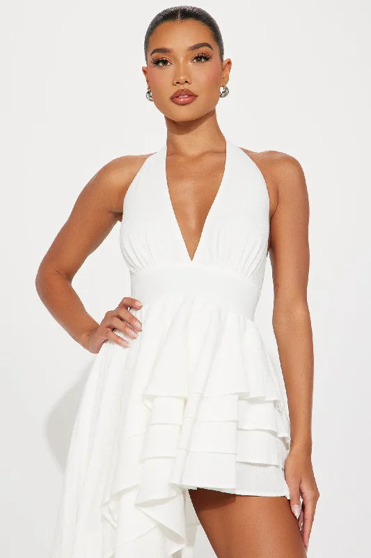 Aurelie Gauze Maxi Dress - White