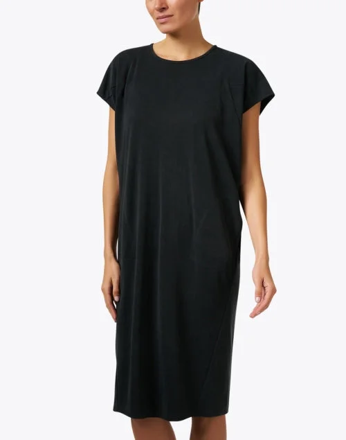 Avery Black Ponte Cocoon Dress