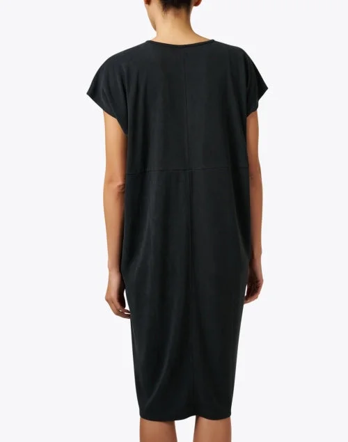 Avery Black Ponte Cocoon Dress