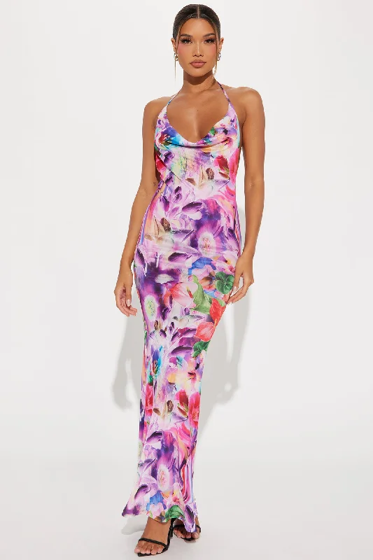 Bahama Mama Maxi Dress - Purple/combo