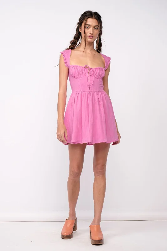 Blakely Pink Bustier Mini Dress