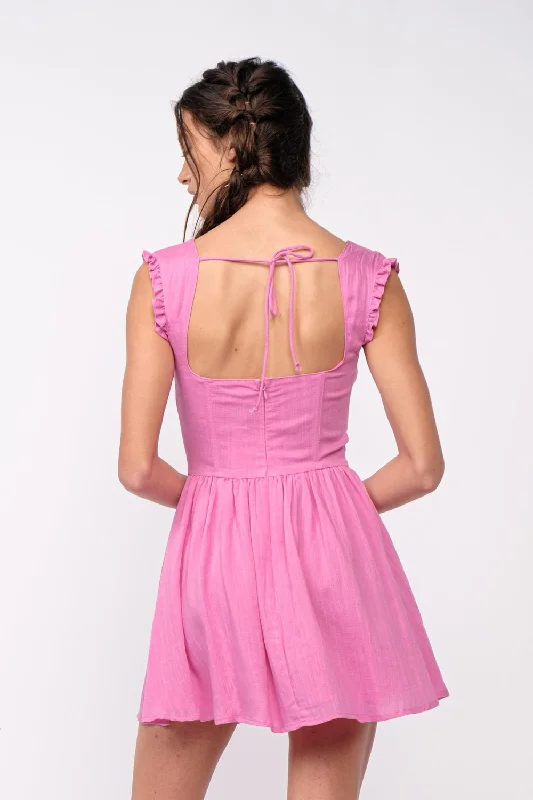 Blakely Pink Bustier Mini Dress