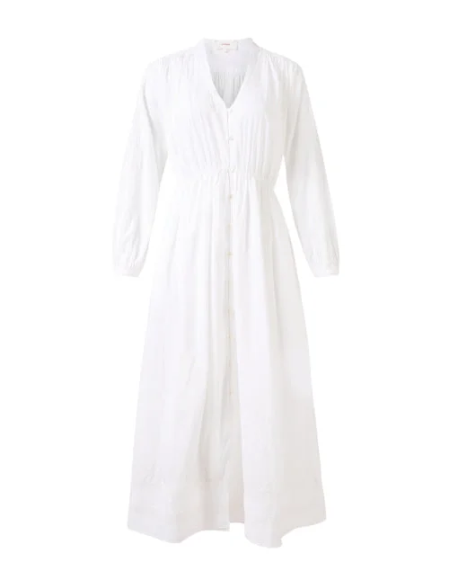 Charlotte White Cotton Dress