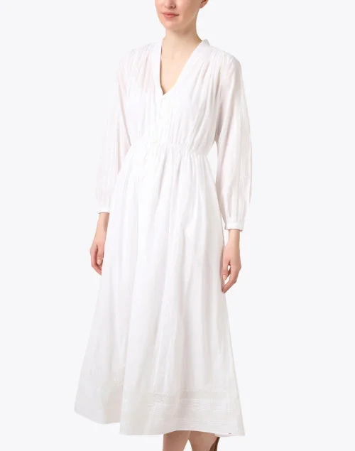 Charlotte White Cotton Dress