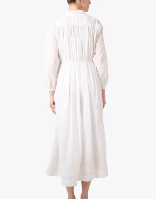 Charlotte White Cotton Dress