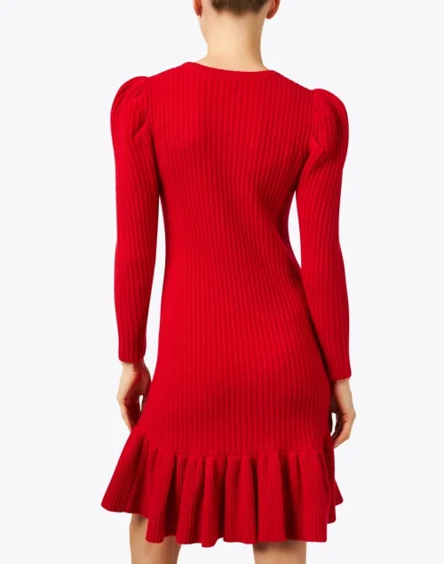 Doyle Red Knit Dress