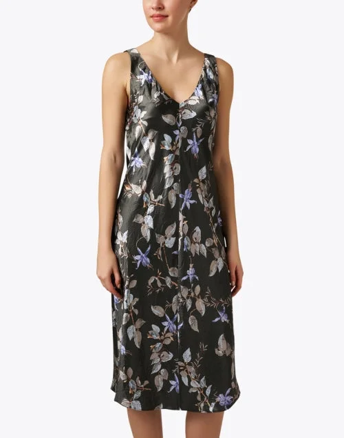 Eden Multi Print Satin Dress