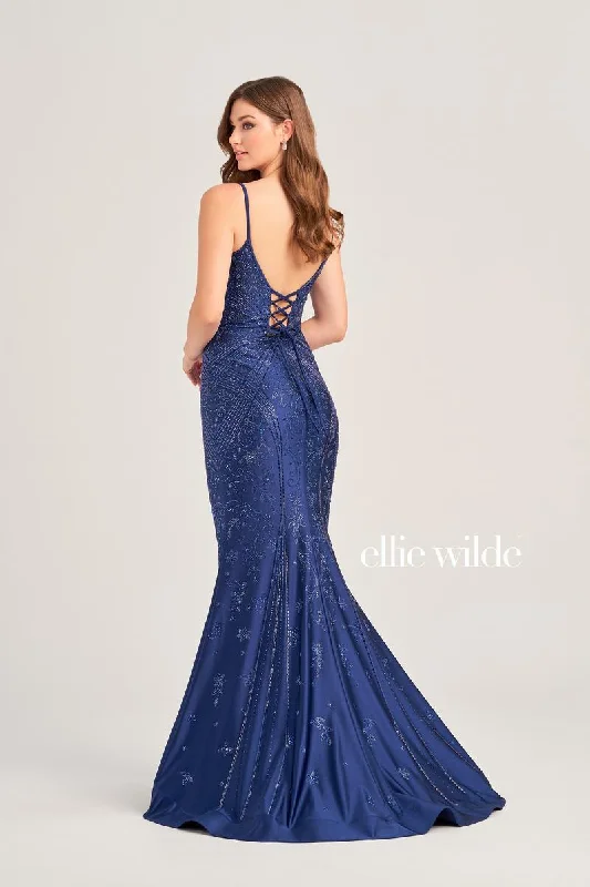 Ellie Wilde Lace-up Back Prom Dress EW35002