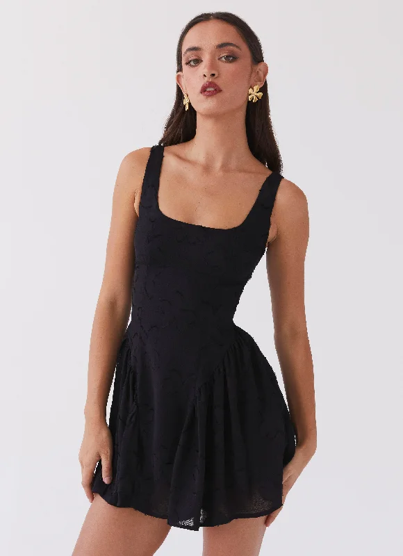 Evelyn Mini Dress - Black