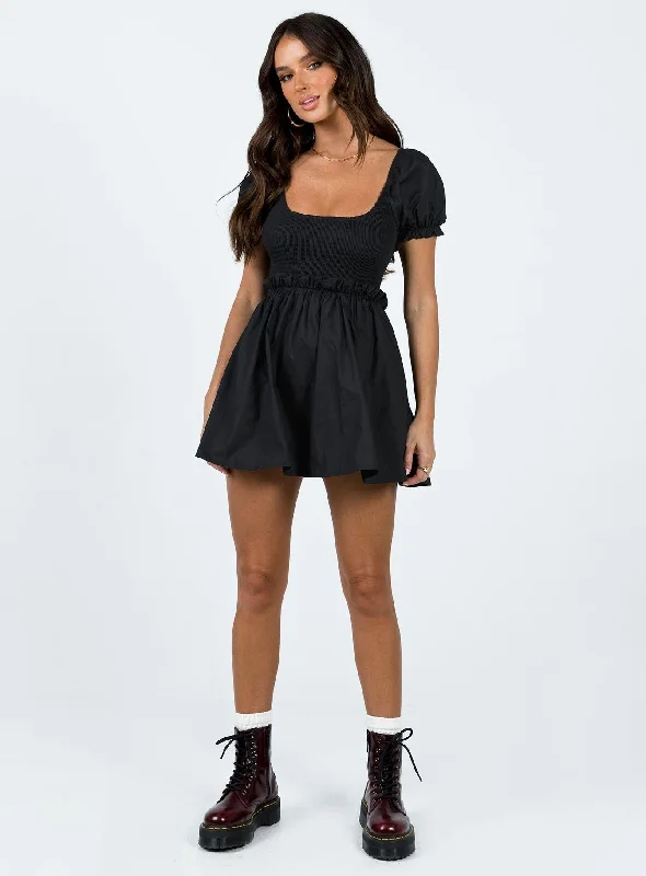 Everyday Sunshine Mini Dress Black