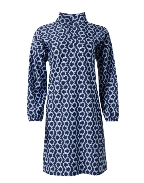 Florence Navy Print Dress