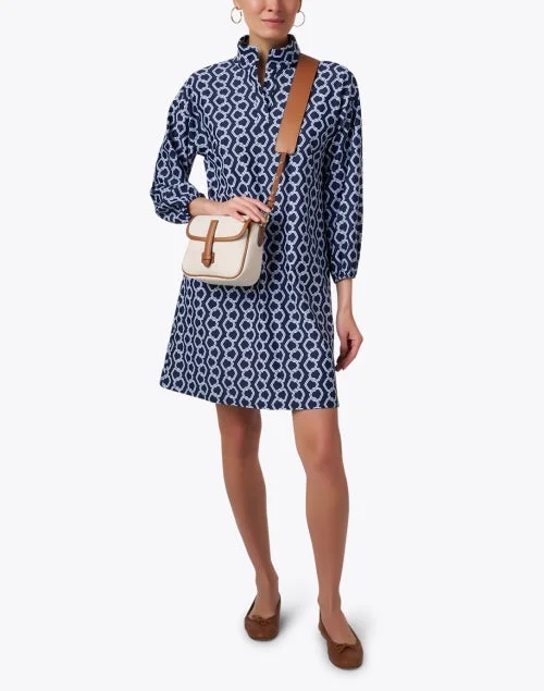 Florence Navy Print Dress