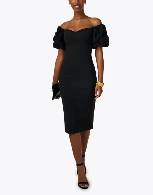 Gavril Black Off-the-Shoulder Dress