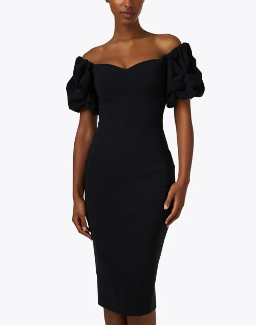 Gavril Black Off-the-Shoulder Dress