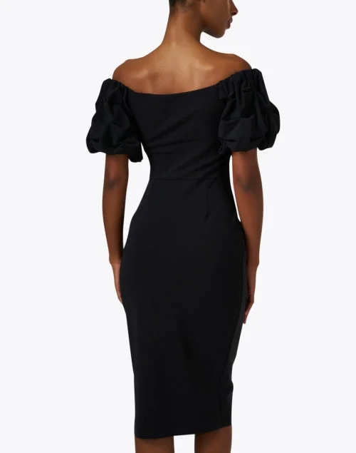 Gavril Black Off-the-Shoulder Dress