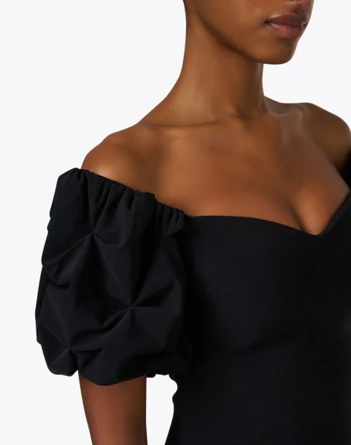 Gavril Black Off-the-Shoulder Dress