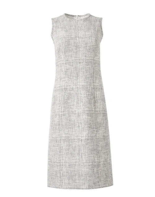 Harpson Cloud Grey Tweed Dress