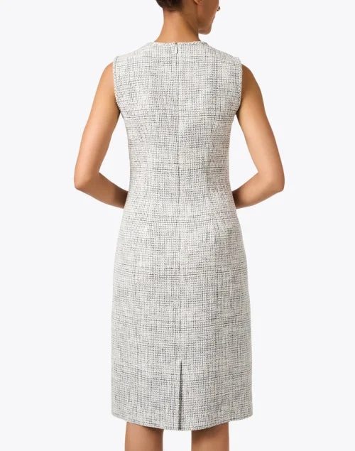 Harpson Cloud Grey Tweed Dress