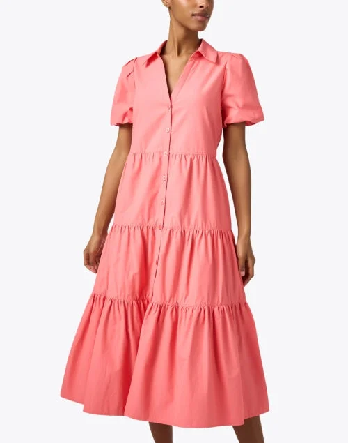 Havana Coral Midi Dress