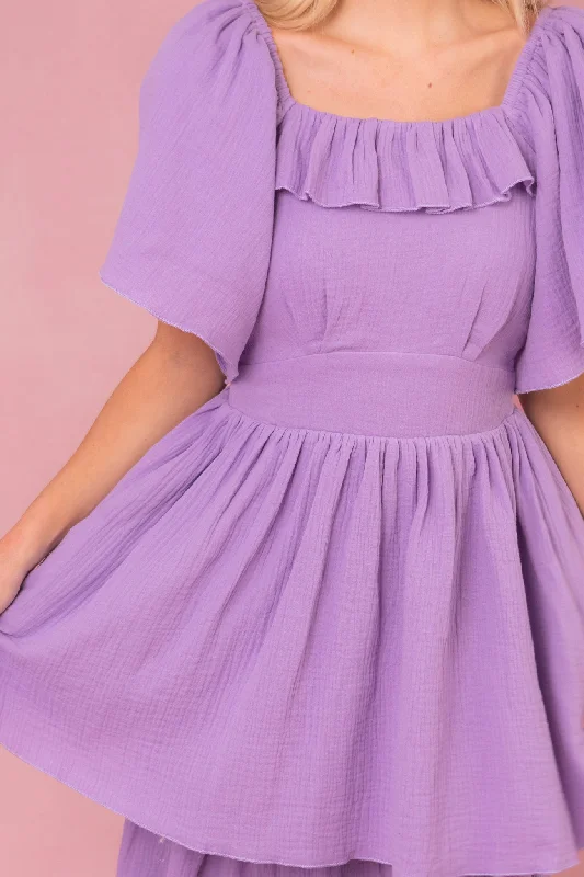 Iris Dress in Lavender