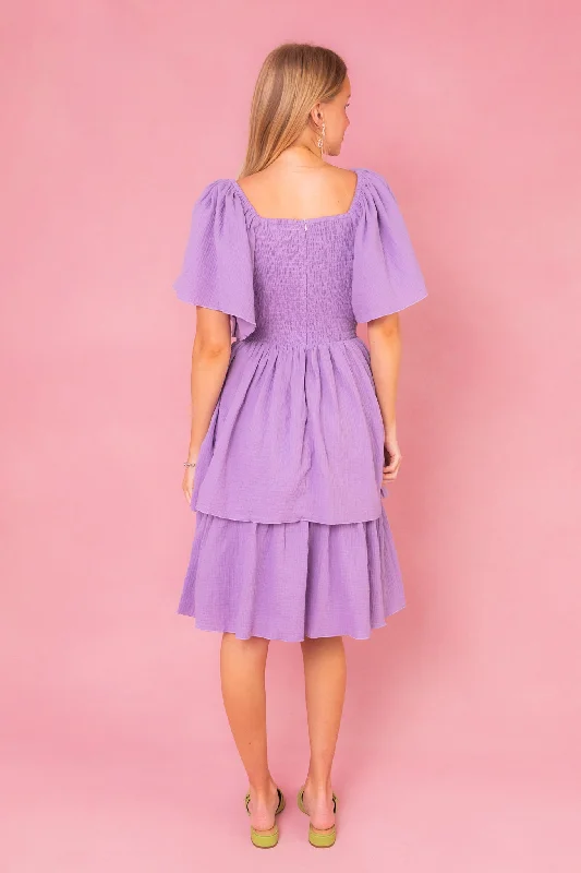 Iris Dress in Lavender