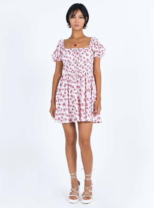 Kenny Mini Dress Pink Floral