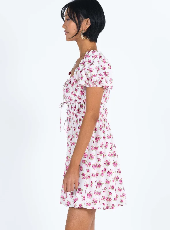 Kenny Mini Dress Pink Floral