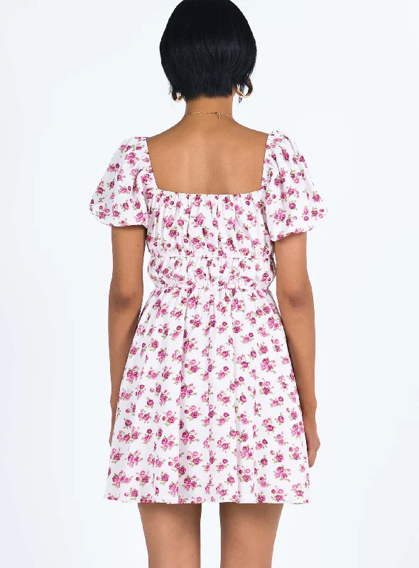 Kenny Mini Dress Pink Floral