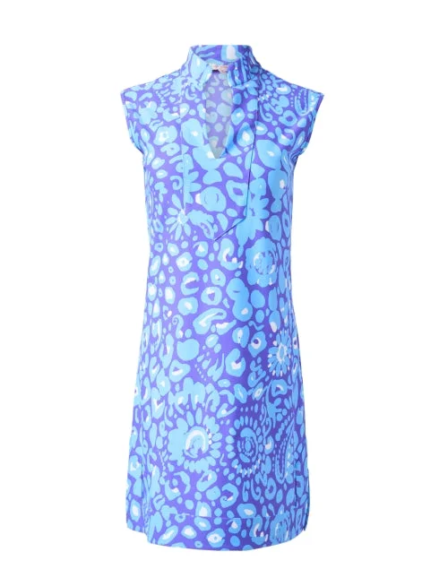 Kristen Blue Print Dress