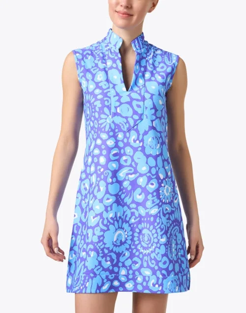 Kristen Blue Print Dress