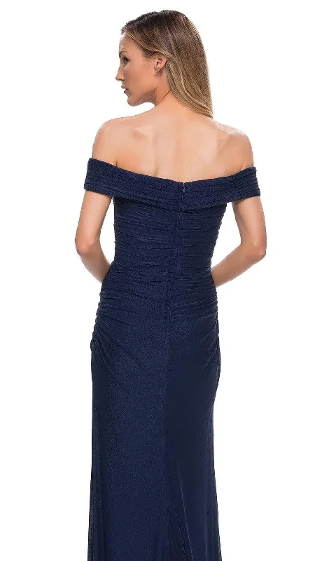 La Femme - 29541 Off Shoulder Column Evening Dress