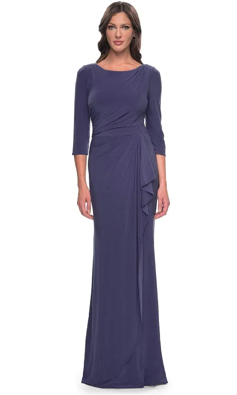 La Femme 30814 - Bateau Neck Jersey Evening Dress