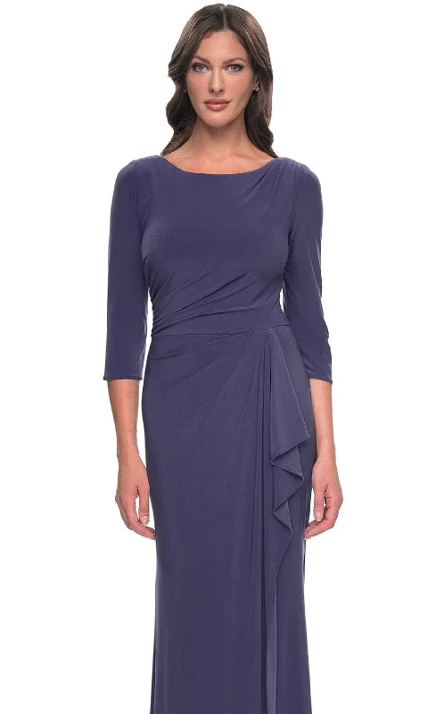 La Femme 30814 - Bateau Neck Jersey Evening Dress