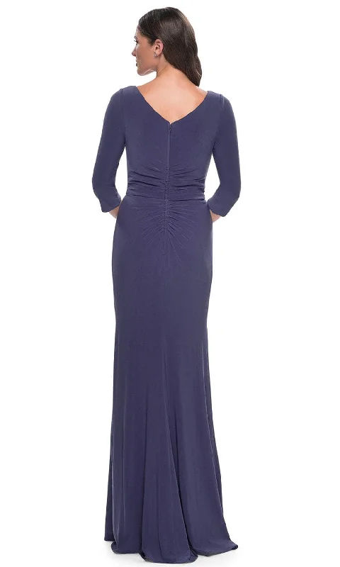 La Femme 30814 - Bateau Neck Jersey Evening Dress