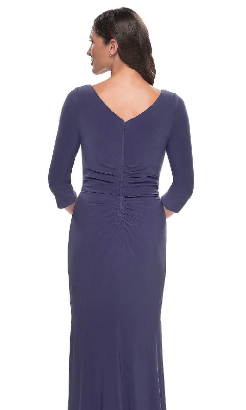 La Femme 30814 - Bateau Neck Jersey Evening Dress