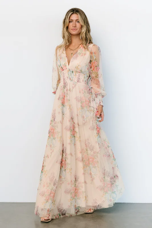 Layla Tulle Maxi Dress | Romantic Floral