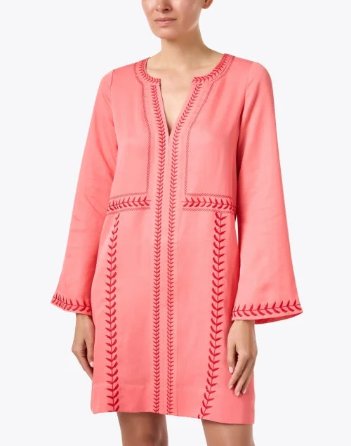 Melissa Pink Embroidered Dress