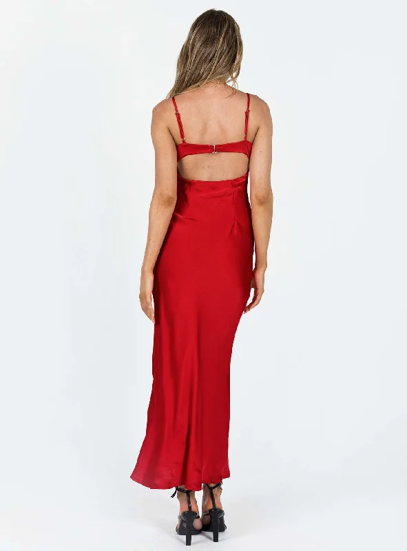 Moniz Maxi Dress Red