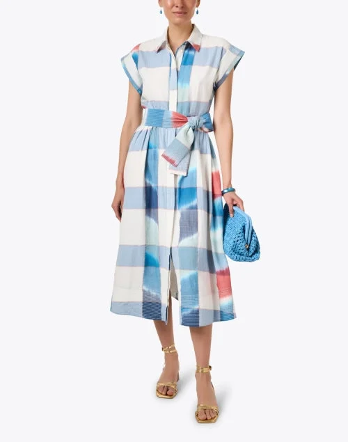 Montauk Blue Print Shirt Dress