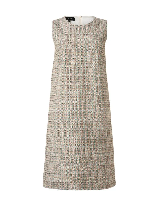 Multicolor Tweed Dress