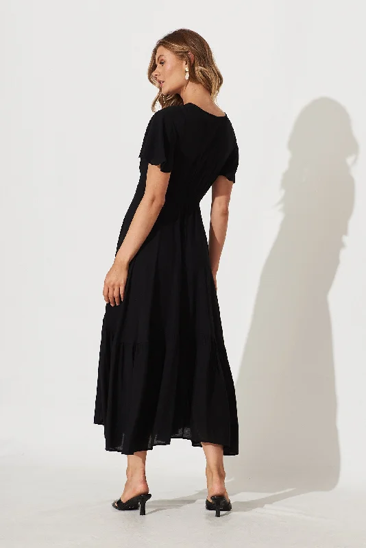 Nevada Maxi Dress In Black