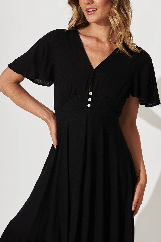 Nevada Maxi Dress In Black