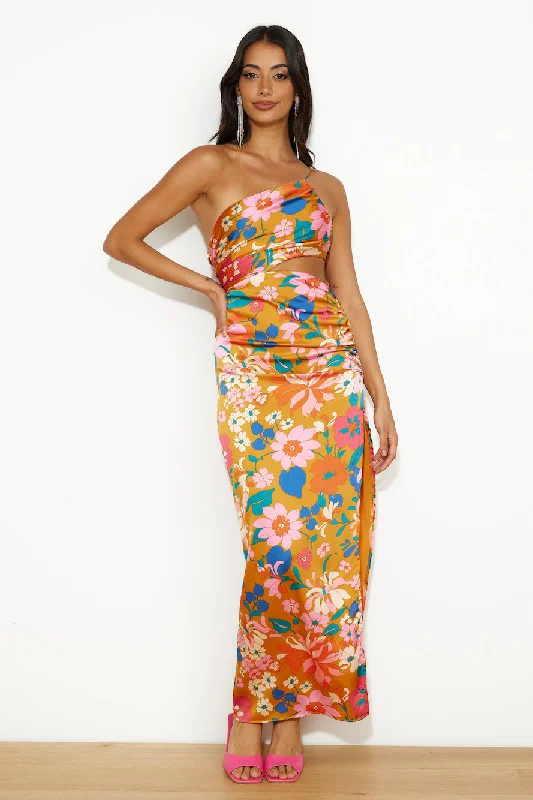 Pretty Fun Maxi Dress Orange