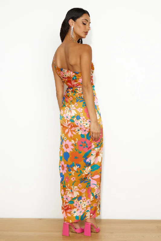 Pretty Fun Maxi Dress Orange