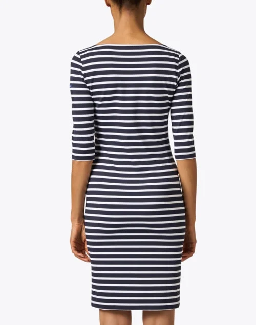 Propriano Navy and White Striped Dress