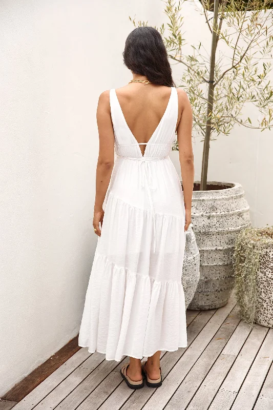 Pure Delights Maxi Dress White