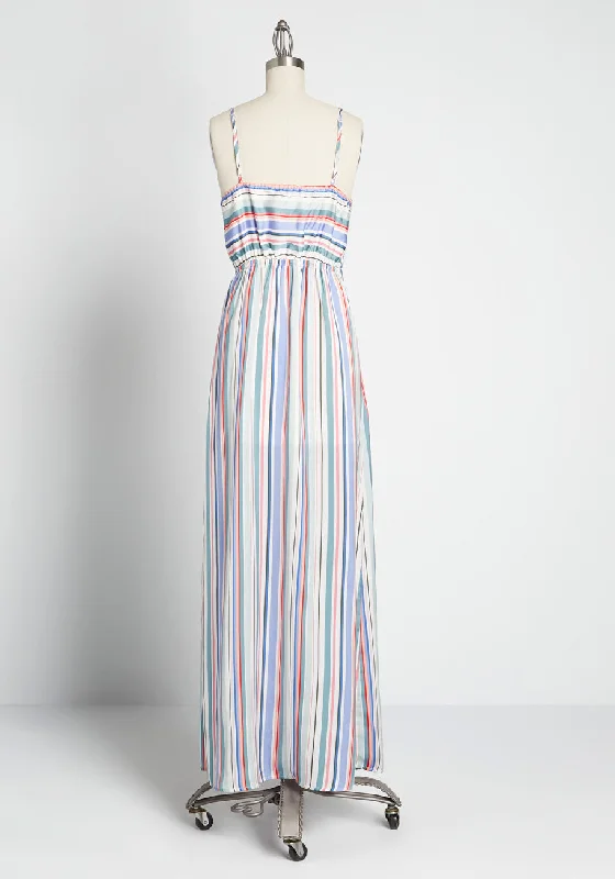 Stripe Your Interest Maxi Dress