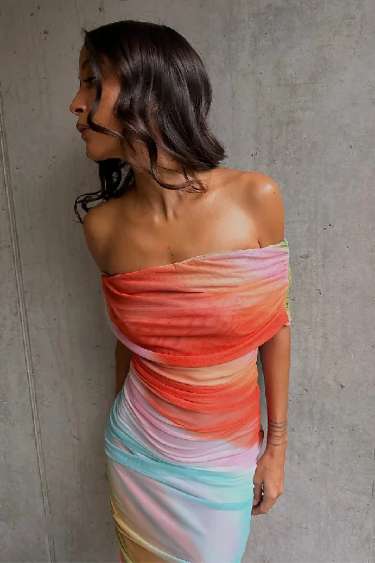 Summer Ombre Mesh Dress